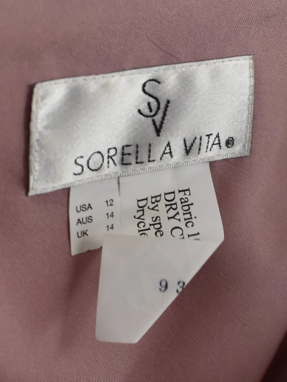 Sorella Vita 9318 Dusty Rose Satin and Chiffon Strappy V-Neck Formal Dress - 12 - Picture 9 of 9